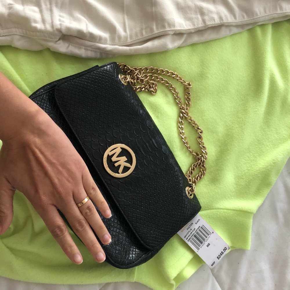 ✨✨✨MK SHOULDER BAG Black/Gold - Picture 6 of 7